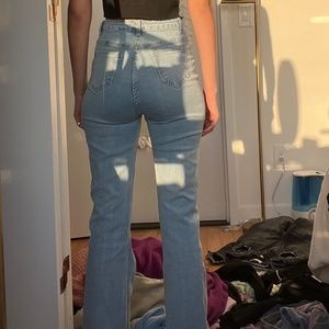 Light blue flair jean